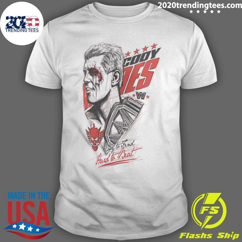 Cody Rhodes Easy To Find Hard To Beat Shirt Unisex T-shirt, Sweatshirt, Hoodie, Long Sleeve Tee - T-Shirt, Sweatshirt, Hoodie
