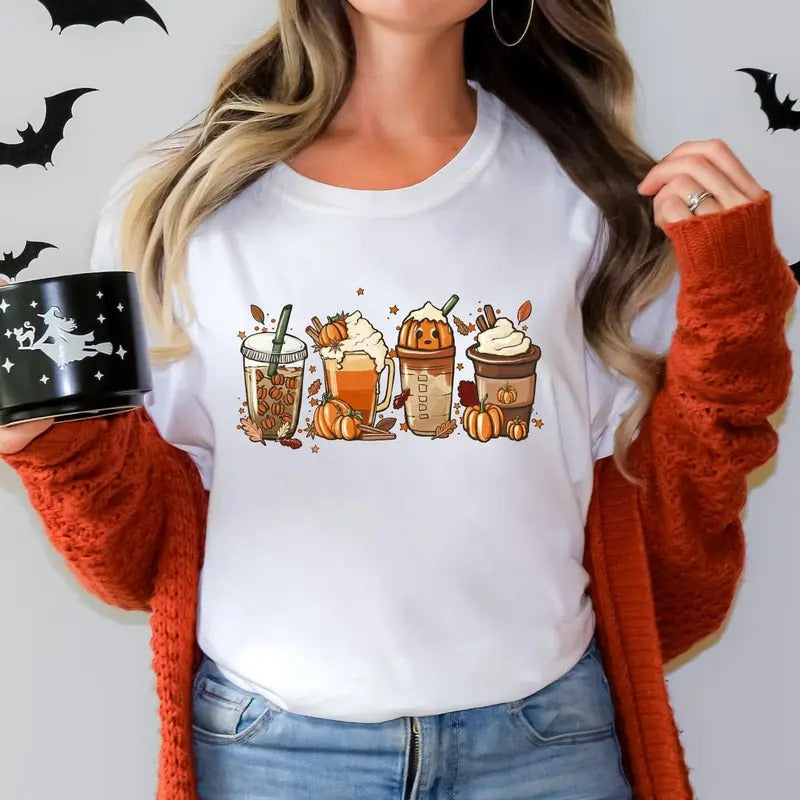 Coffee Pumpkin Halloween Chicken Nuggets Funny Halloween Halloween T-Shirts, Hoodie, Sweatshirt - T-Shirt, Sweatshirt, Hoodie