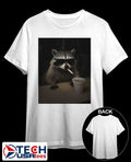 Coffee Raccoon smoking shirt Unisex T-shirt, Sweatshirt, Hoodie, Long Sleeve Tee - T-Shirt, Sweatshirt, Hoodie