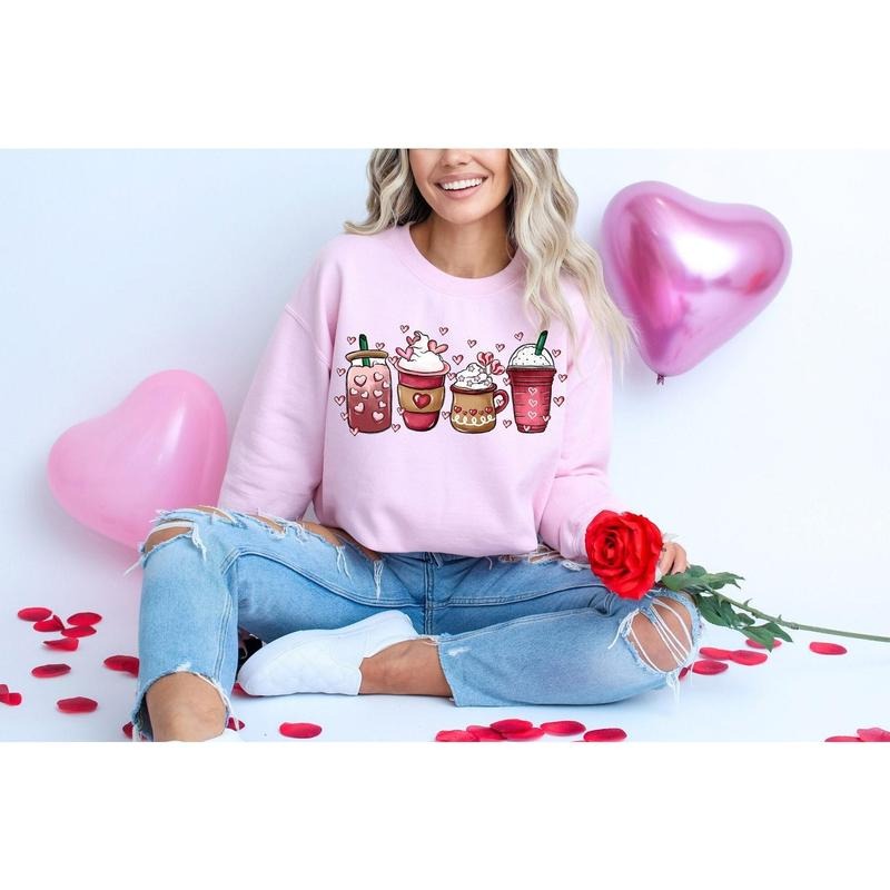 Coffee Valentine Coffee Shirt Cute Valentine Shirt Valentine Love T-Shirts, Hoodie, Sweatshirt - T-Shirt, Sweatshirt, Hoodie