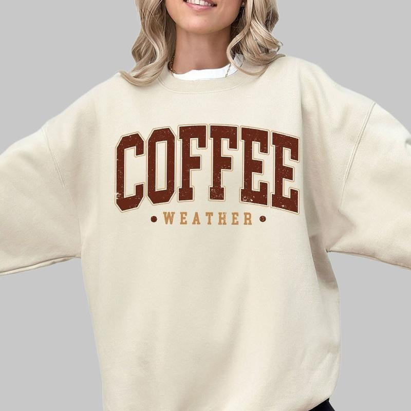 Coffee Weather Autumn Retro Fall Coffee Lover Shirt Coffee Lover Autumn Shirt Retro Autumn Fall Shirt Her Tops Cute Fall Fall Season Coffee Weather T-Shirts, Hoodie, Sweatshirt - T-Shirt, Sweatshirt, Hoodie