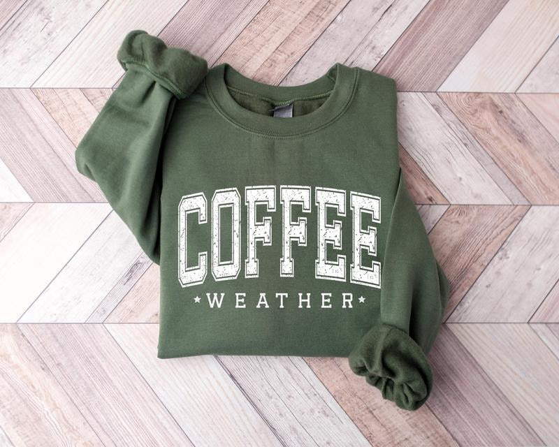 Coffee Weather Retro Coffee Lover Coffee Lover Shirt Retro Coffee Coffee Lover Shirt T-Shirts, Hoodie, Sweatshirt - T-Shirt, Sweatshirt, Hoodie