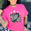 Coffin & Moon Celestial Roses Short Sleeve Shirt Neon Pink Comfortable Cozy Summer Ready Alt T-Shirts, Hoodie, Sweatshirt - T-Shirt, Sweatshirt, Hoodie