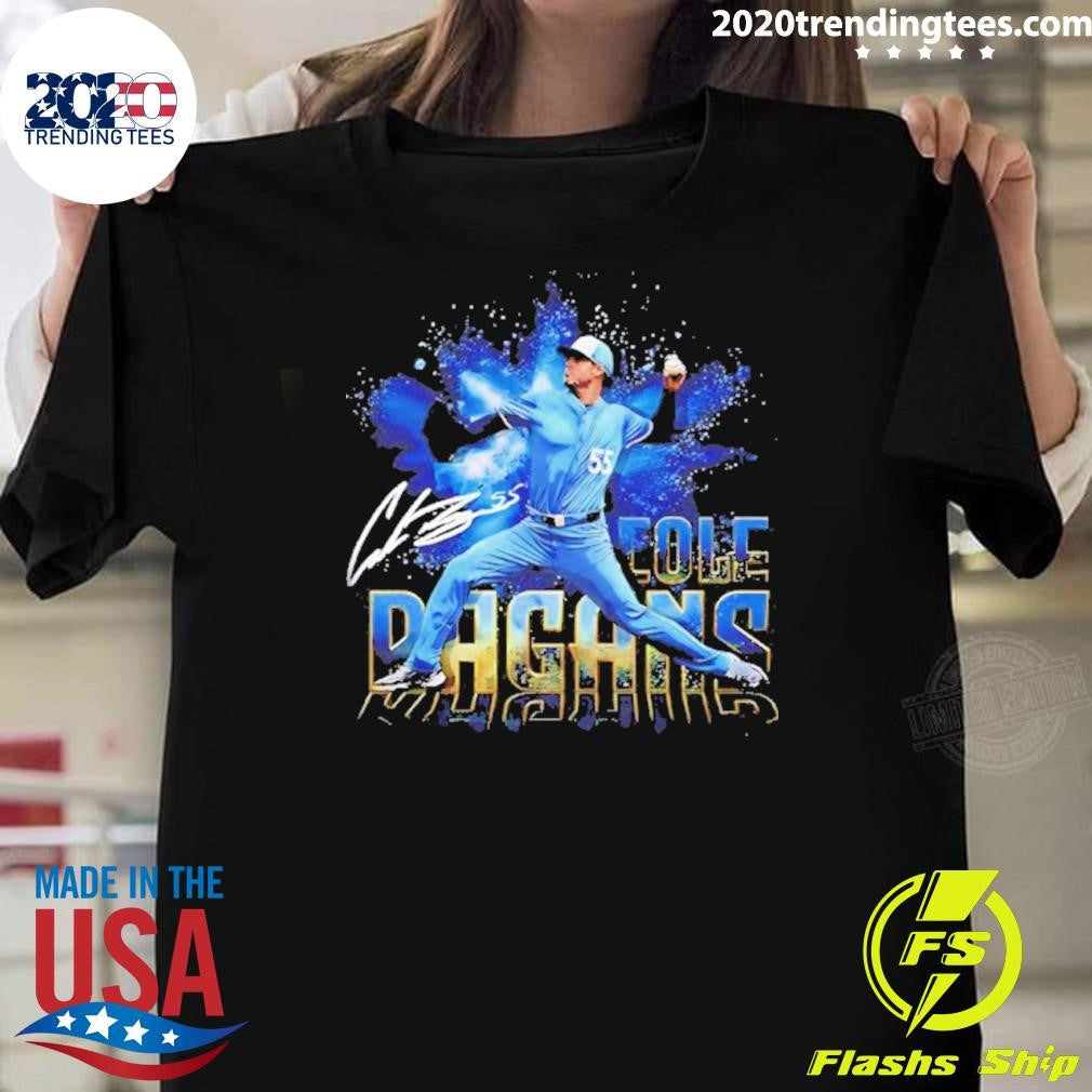 Cole Ragans Kansas City Royals Burst Signature Shirt Unisex T-shirt, Sweatshirt, Hoodie, Long Sleeve Tee - T-Shirt, Sweatshirt, Hoodie