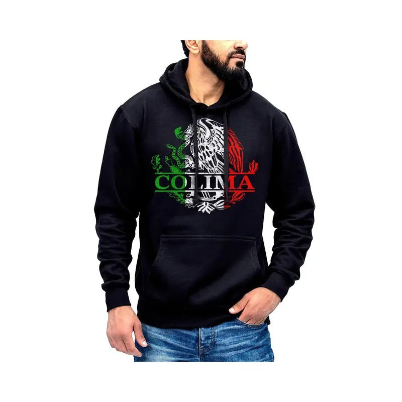 Colima Mexico Eagle Emblem Cotton Fabric T-Shirts, Hoodie, Sweatshirt - T-Shirt, Sweatshirt, Hoodie