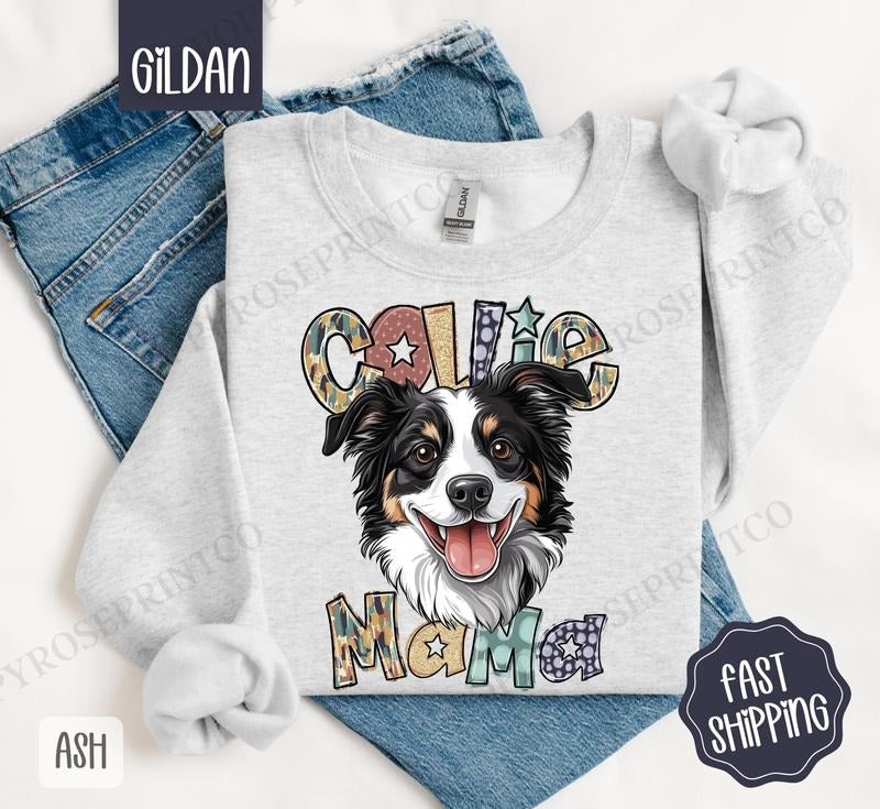 Collie Mama Dog Mama Cute Dog Mom T-Shirts, Hoodie, Sweatshirt - T-Shirt, Sweatshirt, Hoodie