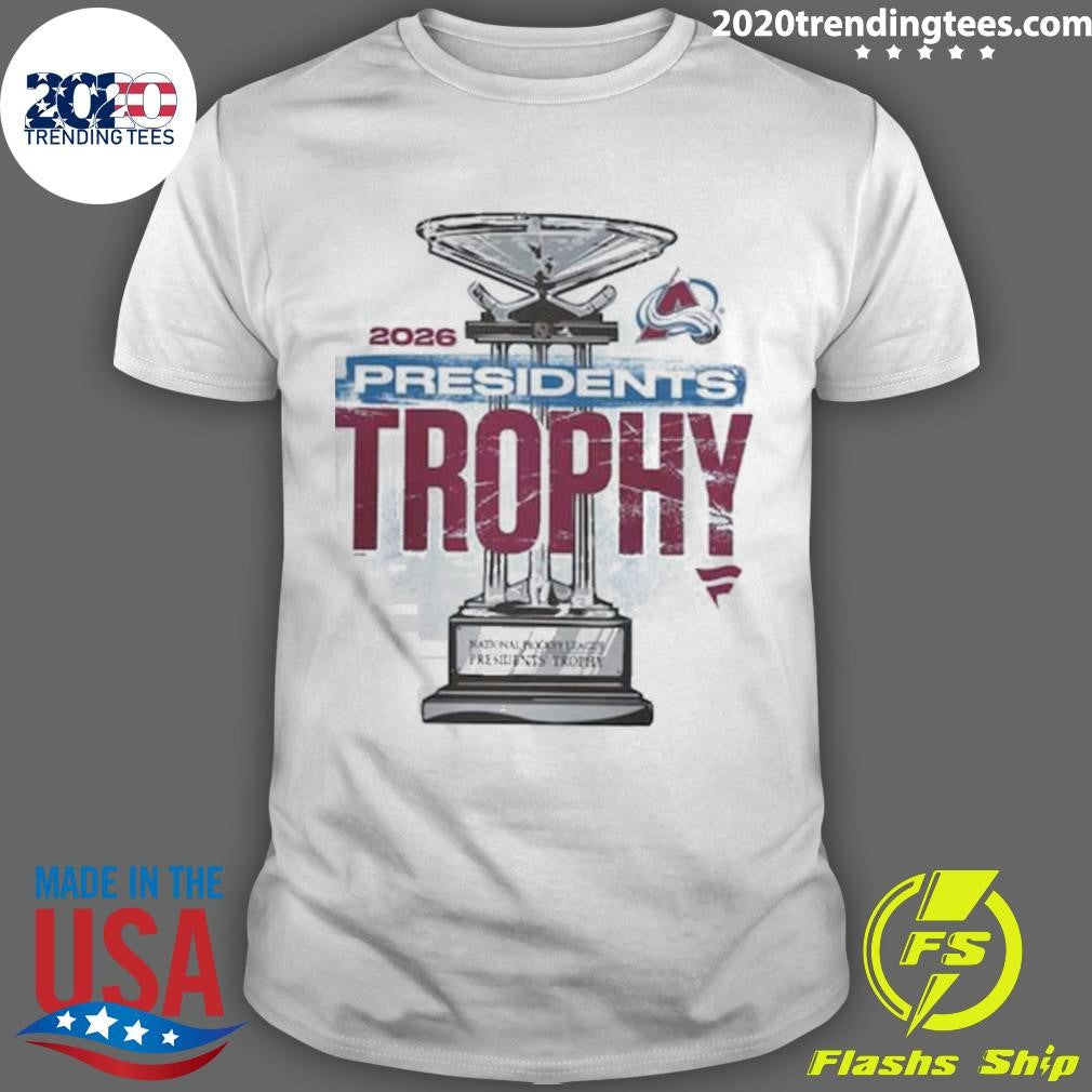 Colorado Avalanche NHL 2026 Presidents Trophy Winner Stanley Cup Playoffs 2026 Shirt Unisex T-shirt, Sweatshirt, Hoodie, Long Sleeve Tee - T-Shirt, Sweatshirt, Hoodie
