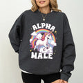 Colorful Alpha Male Funny Meme Cute Unicorn Long Sleeved Sister T-Shirts, Hoodie, Sweatshirt - T-Shirt, Sweatshirt, Hoodie