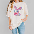 Colorful Brush Stroke Bunny Easter Shirt Pastel Bunny Cute Spring Rabbit Shirt Easter Artistic Bunny T-Shirts, Hoodie, Sweatshirt - T-Shirt, Sweatshirt, Hoodie