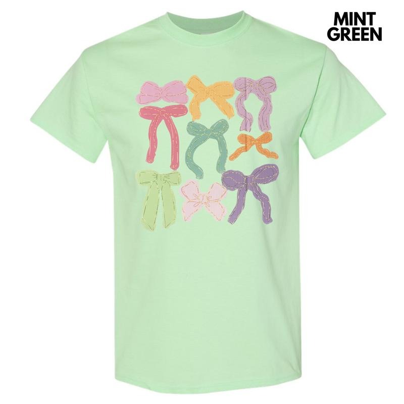 Colorful Coquette Bows Gildan Short Sleeve T-Shirts, Hoodie, Sweatshirt - T-Shirt, Sweatshirt, Hoodie