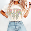 Colorful Coquette Mama Mom Bright Color Mama Coquette Bow Dalmatian Dots Brushstroke Mama Varsity T-Shirts, Hoodie, Sweatshirt - T-Shirt, Sweatshirt, Hoodie