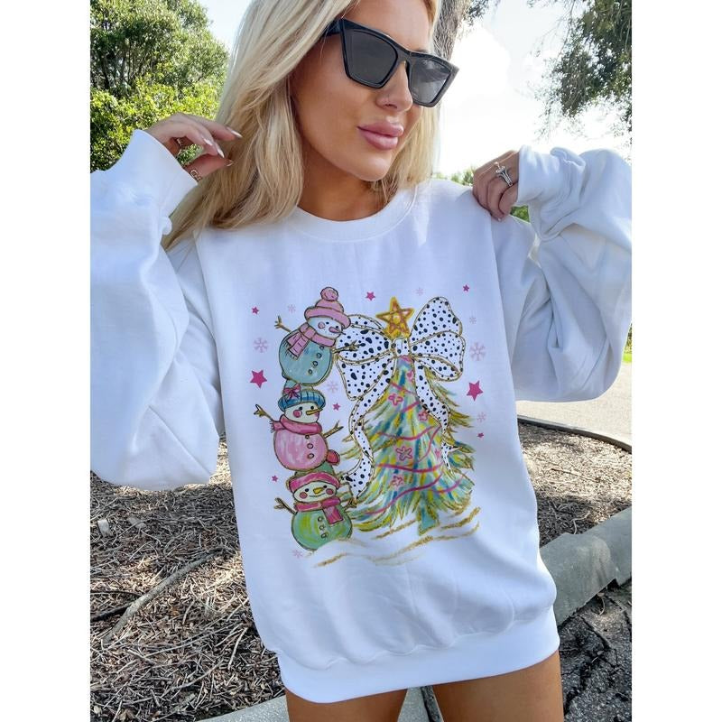 Colorful Snowmen Top T-Shirts, Hoodie, Sweatshirt - T-Shirt, Sweatshirt, Hoodie