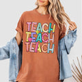 Colorful Teacher Shirt Cute Teach Back School Teacher Fun Teacher Elementary Teacher T-Shirts, Hoodie, Sweatshirt - T-Shirt, Sweatshirt, Hoodie