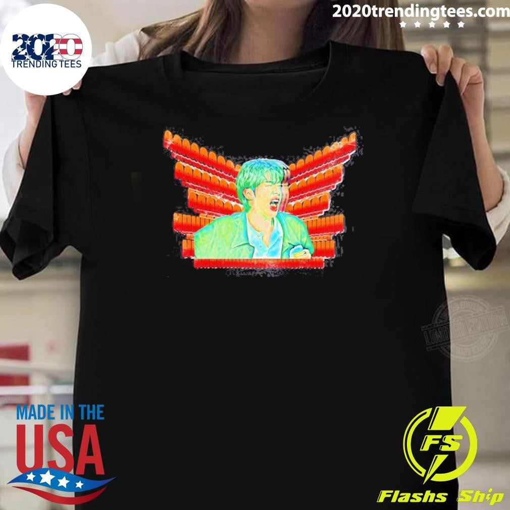 Come On Wing Hot Ones Jin Bts 2.0 Arirang Shirt Unisex T-shirt, Sweatshirt, Hoodie, Long Sleeve Tee - T-Shirt, Sweatshirt, Hoodie