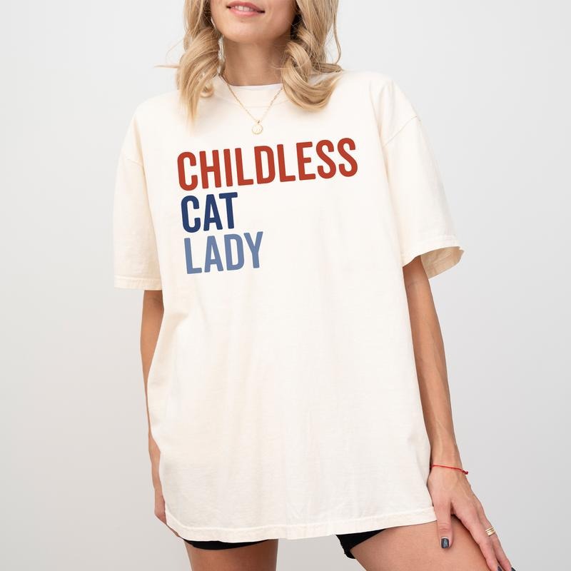 Comfort Color Childless Cat Shirt Feminism Shirt Power Printed Crazy Cat Childless Childfree Choice Shirt Comfy Fabric Tops Soft Fabric T-Shirts, Hoodie, Sweatshirt - T-Shirt, Sweatshirt, Hoodie