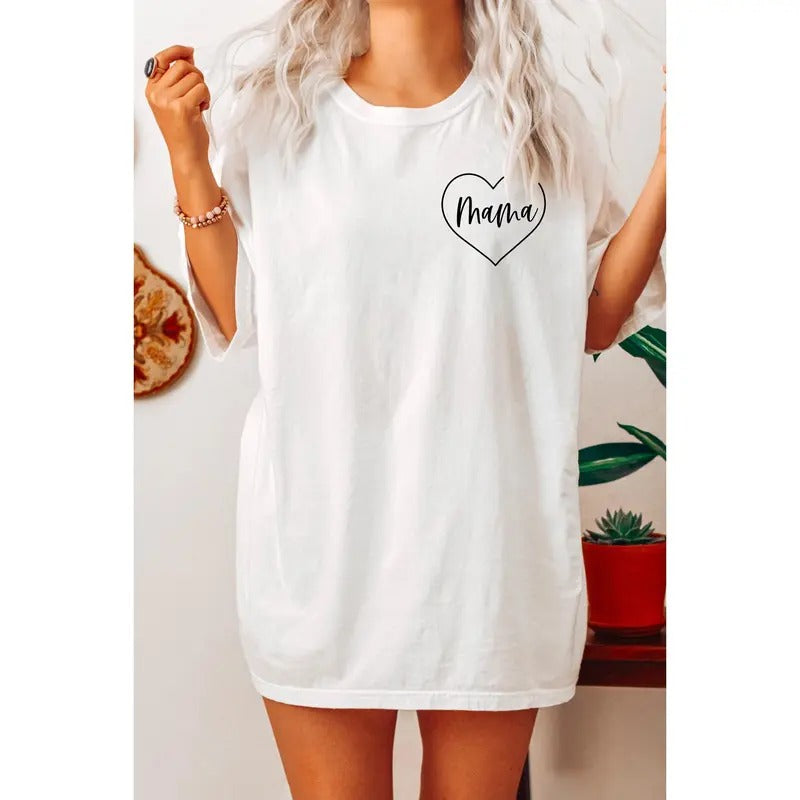 Comfort Color Mama Heart Shirt Mom Shirt Mommy Shirt Mama Cute Mom Shirt Mom Life Shirt Mommy Shirt TK62GN T-Shirts, Hoodie, Sweatshirt - T-Shirt, Sweatshirt, Hoodie