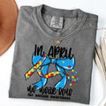 Comfort Colors Autism Awareness Bow Shirt April We Blue Shirt Education Shirt T-Shirts, Hoodie, Sweatshirt - T-Shirt, Sweatshirt, Hoodie