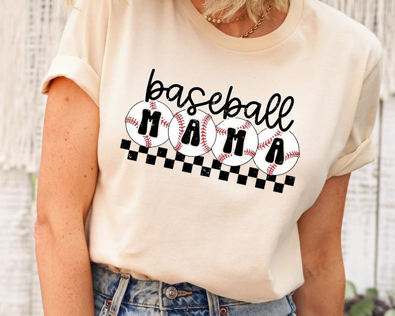 Comfort Colors Baseball Mama Checkered Mama Sports Mom Shirt Baseball Mom T-Shirts, Hoodie, Sweatshirt - T-Shirt, Sweatshirt, Hoodie