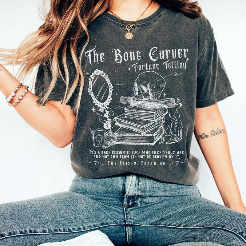 Comfort Colors Bone Carver Shirt Acotar Shirt Acotar SJM Velaris Shirt SJM Universe Bookish Booktok Cassian Acotar T-Shirts, Hoodie, Sweatshirt - T-Shirt, Sweatshirt, Hoodie