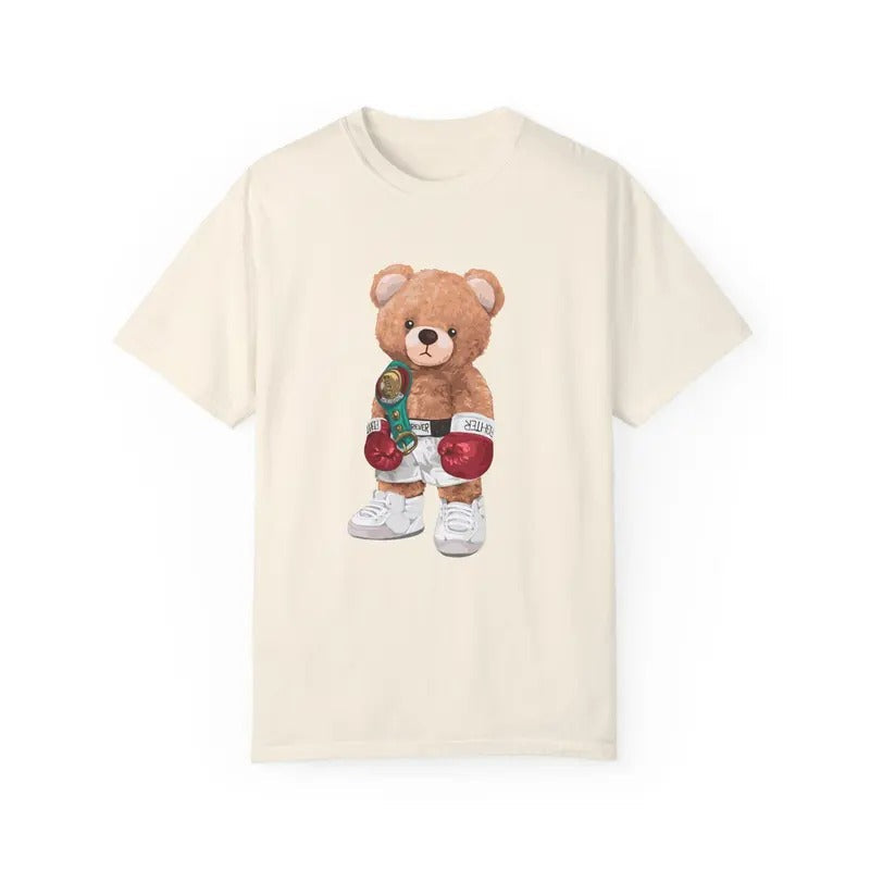 Comfort Colors Boxing Teddy Bear Shirt American Professional Boxer Funny Bear Shirt Canelo Boxing Bear T-Shirts, Hoodie, Sweatshirt - T-Shirt, Sweatshirt, Hoodie