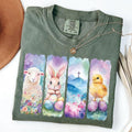 Comfort Colors Brushstroke Easter Shirt Pastel Spring Christian Shirt Cute Bunny Lamb Chick Faith Easter Shirt He Is Risen T-Shirts, Hoodie, Sweatshirt - T-Shirt, Sweatshirt, Hoodie