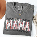 Comfort Colors Checkered Baseball Mama Shirt Baseball Mama Coquette Shirt Baseball Game Day New Mom T-Shirts, Hoodie, Sweatshirt - T-Shirt, Sweatshirt, Hoodie