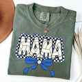 Comfort Colors Checkered Mama Volleyball Shirt Sport Mama Bow Shirt Volleyball Lover Mom Shirt T-Shirts, Hoodie, Sweatshirt - T-Shirt, Sweatshirt, Hoodie