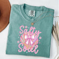 Comfort Colors Clam Pearl Coquette Salty Soul Summer Pink Clam Shirt Summer Beach Girly Summer Shirt T-Shirts, Hoodie, Sweatshirt - T-Shirt, Sweatshirt, Hoodie