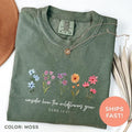 Comfort Colors Consider How Wildflowers Grow Shirt Bible Verse Shirt Wildflowers Shirt Christian Mom Shirt Religious Shirt T-Shirts, Hoodie, Sweatshirt - T-Shirt, Sweatshirt, Hoodie