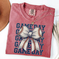 Comfort Colors Coquette Baseball Shirt Baseball Bow Shirt Game Day Retro Baseball T-Shirts, Hoodie, Sweatshirt - T-Shirt, Sweatshirt, Hoodie