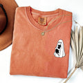 Comfort Colors Cute Ghost Black Cat Shirt Cute Halloween Shirt Halloween Fall Shirt Cat Lover T-Shirts, Hoodie, Sweatshirt - T-Shirt, Sweatshirt, Hoodie