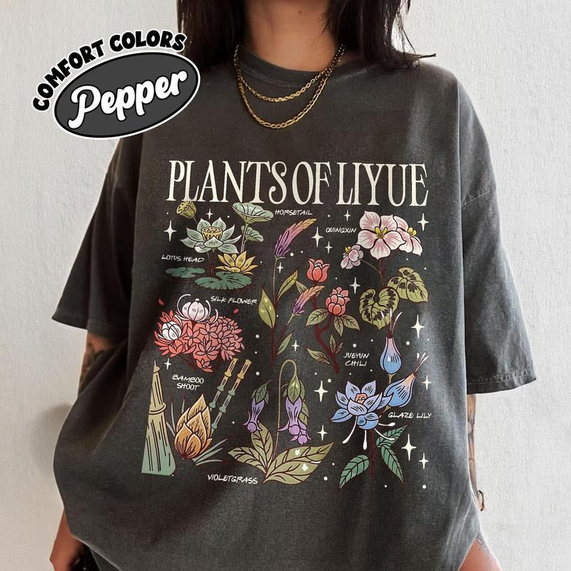 Comfort Colors Floral Game Lover Wildflower Genshin Floral Qingxin Game Lover T-Shirts, Hoodie, Sweatshirt - T-Shirt, Sweatshirt, Hoodie