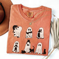 Comfort Colors Ghost Cat Shirt Cute Cat Lovers Shirt Retro Ghost Halloween Halloween Cat Shirt Spooky Season T-Shirts, Hoodie, Sweatshirt - T-Shirt, Sweatshirt, Hoodie