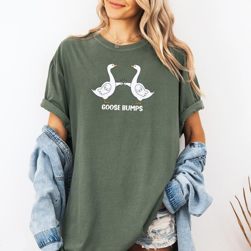 Comfort Colors Goose Bumps Funny Goose Bumps Silly Goose Shirt Goose Funny Easter T-Shirts, Hoodie, Sweatshirt - T-Shirt, Sweatshirt, Hoodie