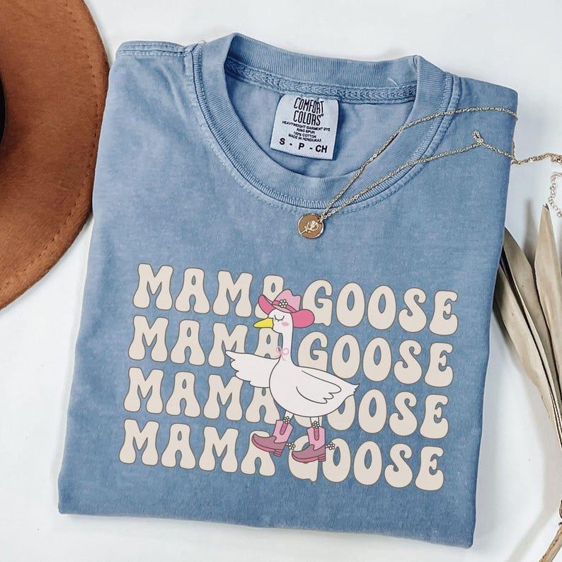 Comfort Colors Mama Goose Silly Goose Shirt Goose Lover Goose Bumps Goose Goose Floral Goose Pregnancy Announcement T-Shirts, Hoodie, Sweatshirt - T-Shirt, Sweatshirt, Hoodie