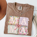 Comfort Colors Mama Shirt Coquette Bow Mama Floral Mom Spring Mama Shirt Springtime Mom New Mom T-Shirts, Hoodie, Sweatshirt - T-Shirt, Sweatshirt, Hoodie