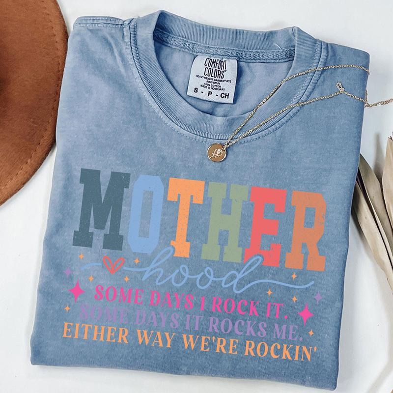 Comfort Colors Motherhood Shirt Funny Mom Sarcastic Mama Shirt Retro Motherhood T-Shirts, Hoodie, Sweatshirt - T-Shirt, Sweatshirt, Hoodie