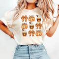 Comfort Colors Pumpkin Halloween Shirt Pumpkin Latte Shirt Retro Fall Pumpkin Bow Shirt Fall Pumpkin Shirt Halloween Latte Shirt T-Shirts, Hoodie, Sweatshirt - T-Shirt, Sweatshirt, Hoodie