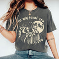 Comfort Colors Raccoon My Feral Era Raccoons Howling Moon Funny T-Shirts, Hoodie, Sweatshirt - T-Shirt, Sweatshirt, Hoodie