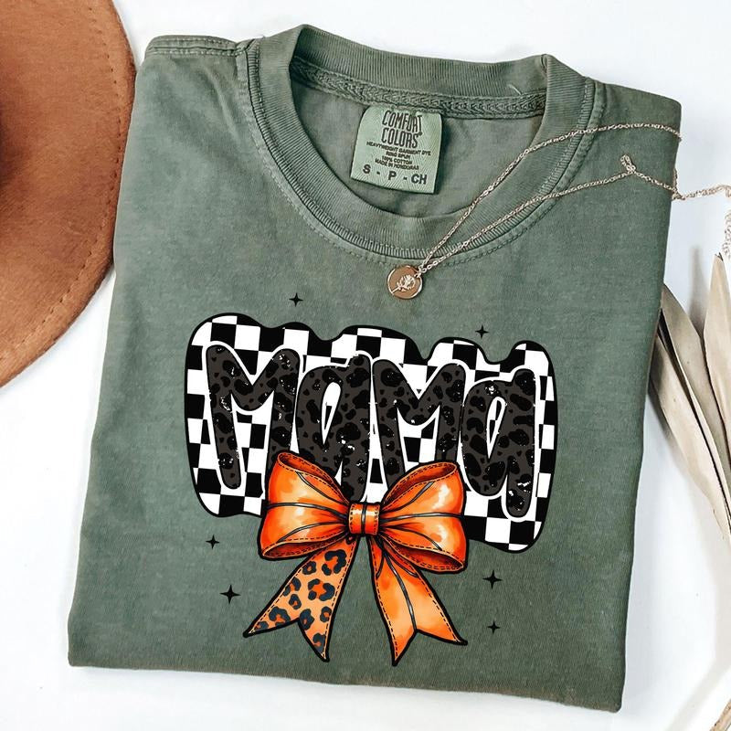 Comfort Colors Retro Basketball Mama Shirt Basketball Coquette Shirt Game Day Basketball Bow Checkered Mama T-Shirts, Hoodie, Sweatshirt - T-Shirt, Sweatshirt, Hoodie