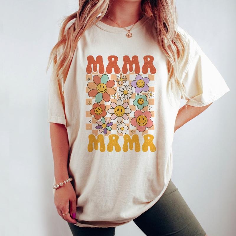 Comfort Colors Retro Mama Shirt Mom Boho Mama Shirt Floral Mom Girl Mama Shirt Boy Mama Shirt Mom Life Shirt Blessed Mama Shirt Cute Mom Mom Top Breathable Casual Comfortable Love Womenswear T-Shirts, Hoodie, Sweatshirt - T-Shirt, Sweatshirt, Hoodie