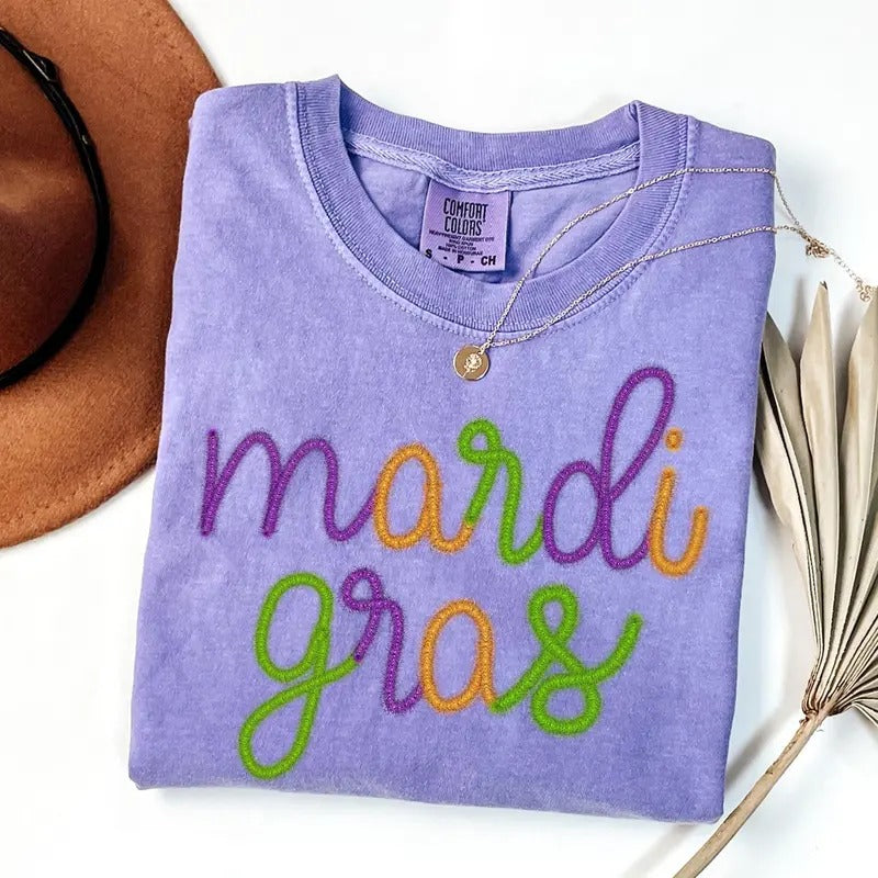 Comfort Colors Retro Mardi Gras Shirt Mardi Gras Festival Shirt Mardi Gras Celebration Shirt T-Shirts, Hoodie, Sweatshirt - T-Shirt, Sweatshirt, Hoodie