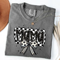 Comfort Colors Retro Soccer Mama Shirt Soccer Coquette Shirt Game Day Soccer Bow Checkered Mama T-Shirts, Hoodie, Sweatshirt - T-Shirt, Sweatshirt, Hoodie
