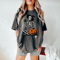 Comfort Colors Skeleton Pumpkin Shirt Coffee Lover Skeleton Shirt Fall Coffee Latte Shirt Retro Halloween Shirt Halloween Shirt T-Shirts, Hoodie, Sweatshirt - T-Shirt, Sweatshirt, Hoodie