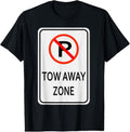 Comfort Colors Tow Away Zone No Parking Sign Easy Halloween Costume T-Shirts, Hoodie, Sweatshirt - T-Shirt, Sweatshirt, Hoodie