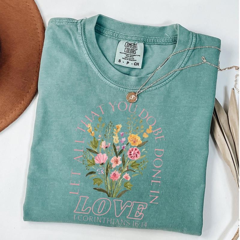Comfort Colors Christian Shirt Bible Verse Shirt Jesus Loves You Faith T-Shirts, Hoodie, Sweatshirt - T-Shirt, Sweatshirt, Hoodie