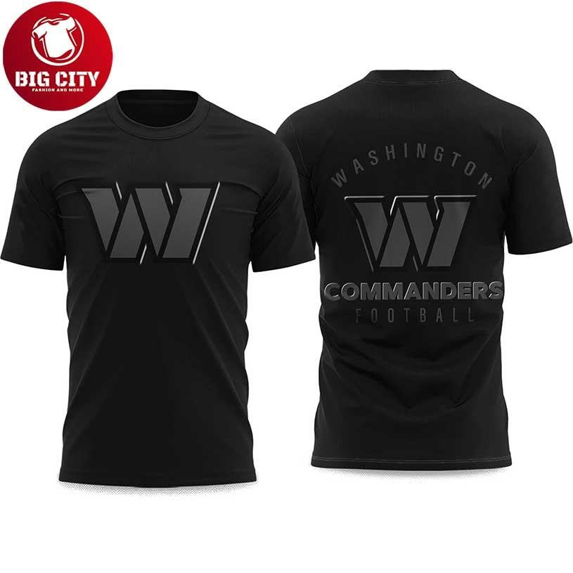Commanders Back In Black 2025 Two Sided Shirt Unisex T-shirt, Sweatshirt, Hoodie, Long Sleeve Tee - T-Shirt, Sweatshirt, Hoodie