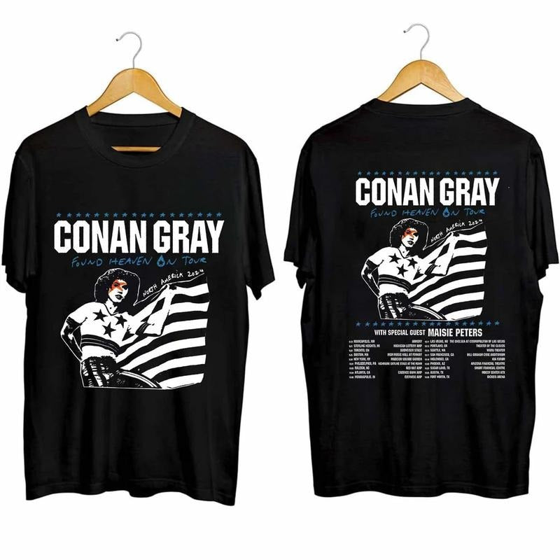Conan Gray Found Heaven Tour 2024 Shirt Conan Gray Fan Shirt Conan Gray 2024 Concert Shirt Found Heaven 2024 Concert Shirt Comfort Colors T-Shirts, Hoodie, Sweatshirt - T-Shirt, Sweatshirt, Hoodie