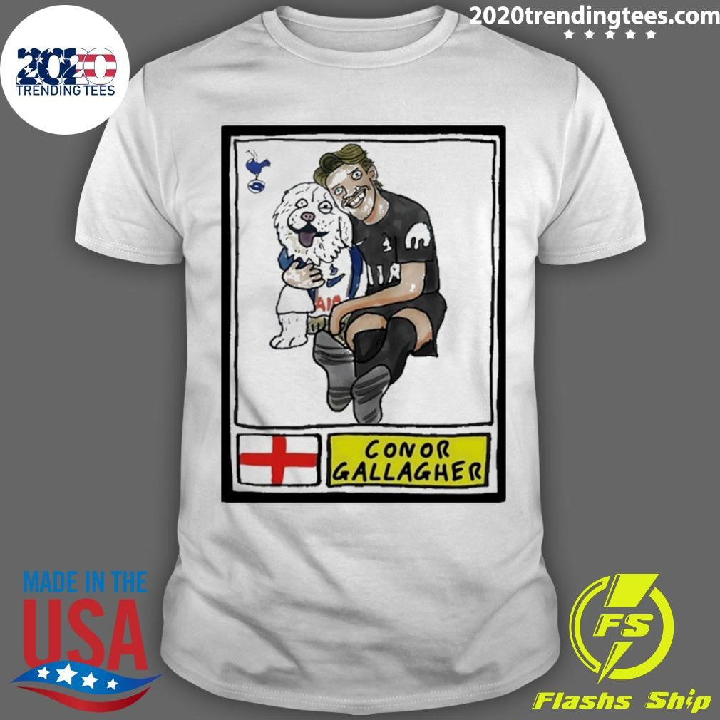 Conor Gallagher Hugging His Dog Shirt Unisex T-shirt, Sweatshirt, Hoodie, Long Sleeve Tee - T-Shirt, Sweatshirt, Hoodie