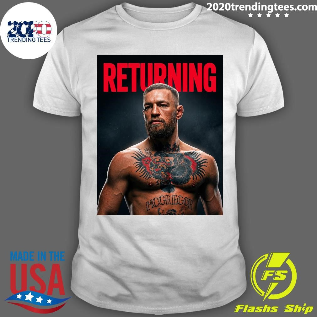 Conor McGregor is officially BACK and hes fighting Max Holloway at UFC 329 Shirt Unisex T-shirt, Sweatshirt, Hoodie, Long Sleeve Tee - T-Shirt, Sweatshirt, Hoodie